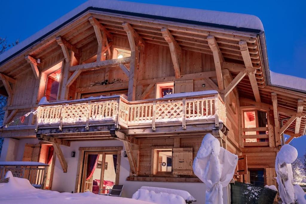 Charmant Appartement Dans Chalet, Coeur De Megeve Exterior photo