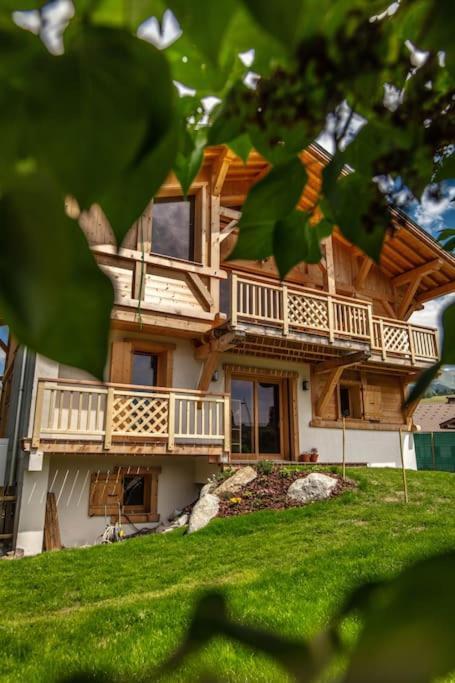 Charmant Appartement Dans Chalet, Coeur De Megeve Exterior photo