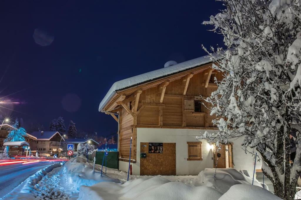 Charmant Appartement Dans Chalet, Coeur De Megeve Exterior photo